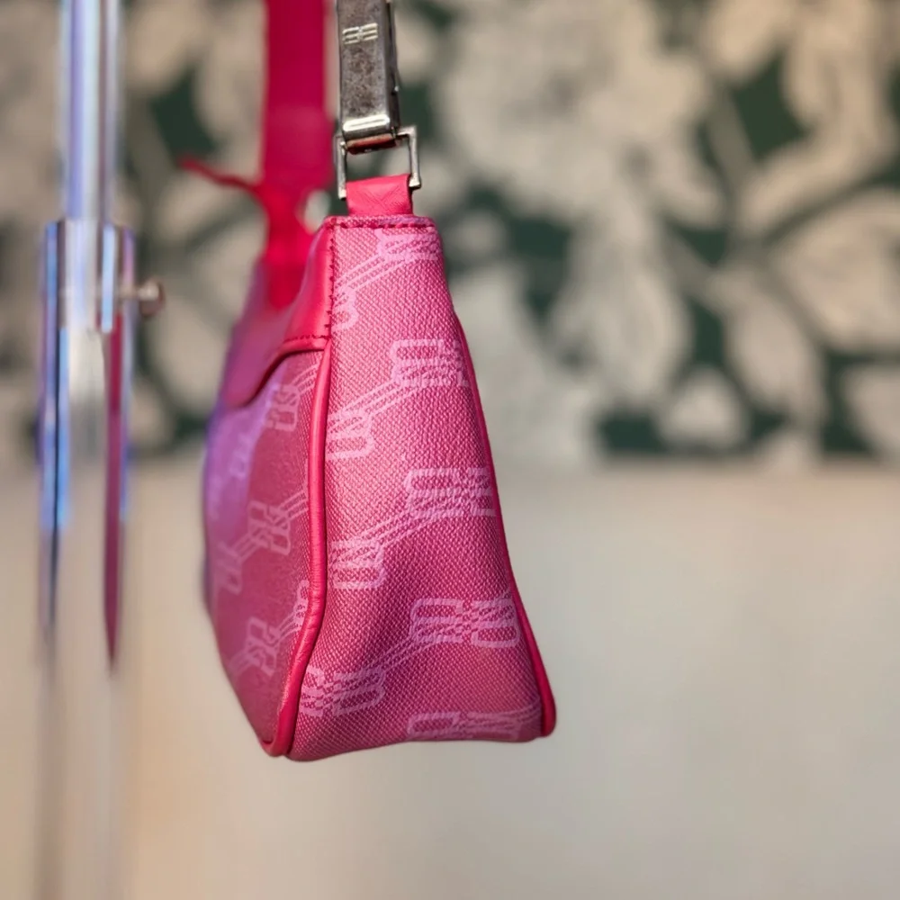 Balenciaga RARE 90s Pink Shoulder Bag EUC - Picture 5 of 15